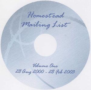 Homestead Mailing List Archives